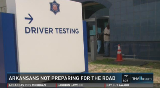 Video: Arkansans Struggle with Written Portion of Driving Test